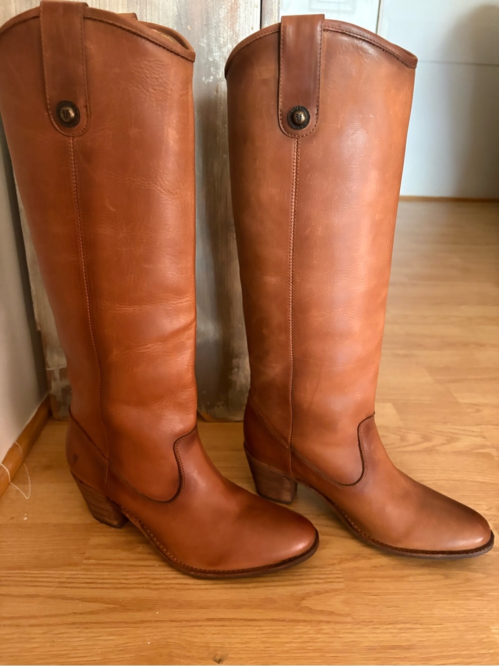 Frye Tall Leather Heeled Boots